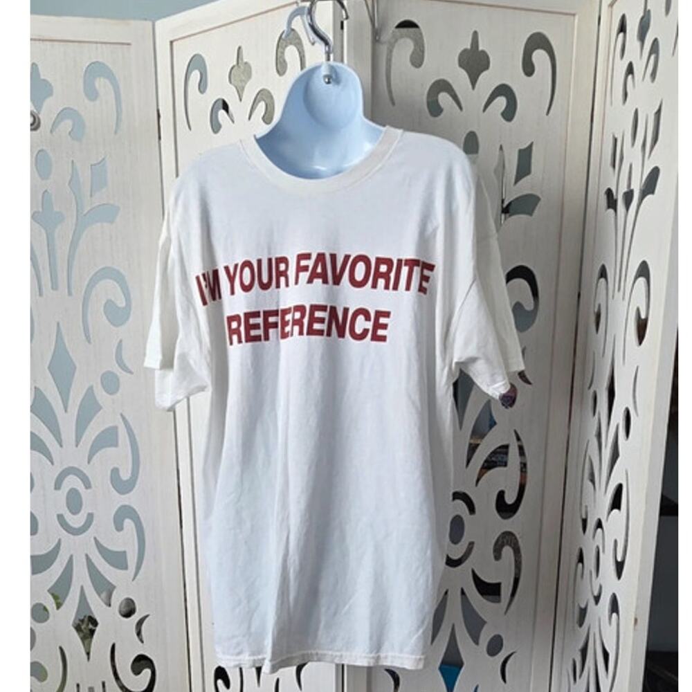 Charli XCX I'm Your Favorite Reference Graphic White NWOT Ceremony of Roses  M/L